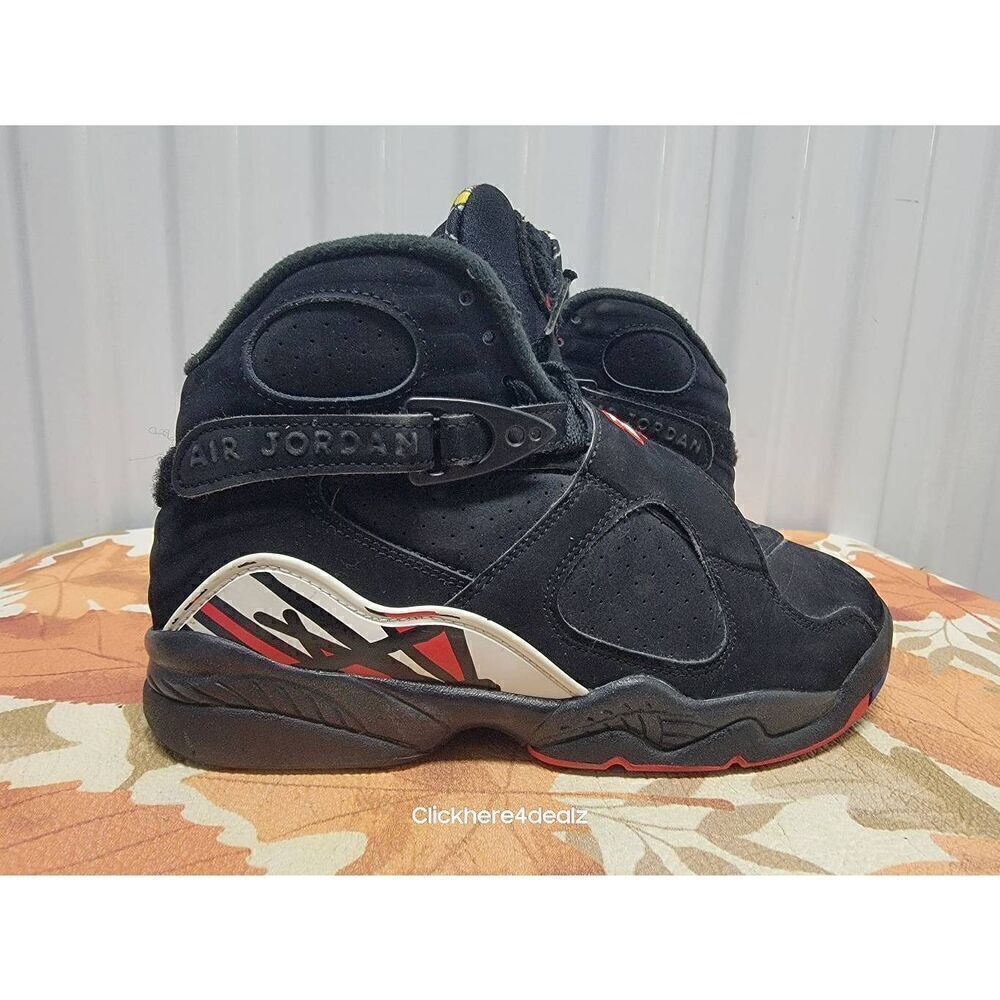 Nike Air Jordan 8 Retro 'Playoffs' Women's Basketball Shoes Size 6.5 5Y